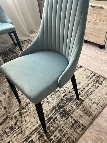 Стул на металлокаркасе Kora dark gray / black фото покупателя 332