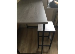 Барная стойка Дилан Лофт 120х40х90 бетон светлый фото покупателя 199