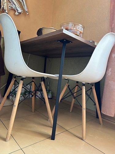 Стол Тринити Лофт 120 32 мм дуб галифакс табако / черный матовый фото покупателя 254