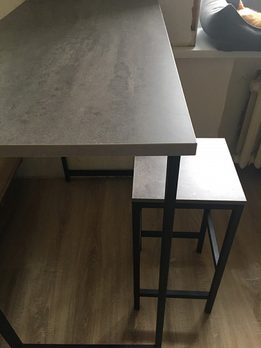 Барная стойка Дилан Лофт 120х40х98 дуб делано темный фото покупателя 199