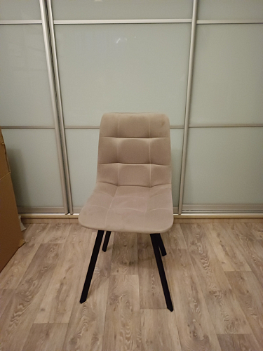 Стул на металлокаркасе Чилли К кирпичный / черный фото покупателя 274