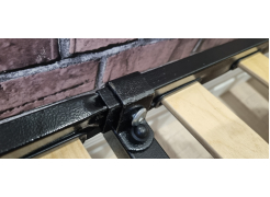 Односпальная кровать Фади 80х200 черная фото покупателя 966