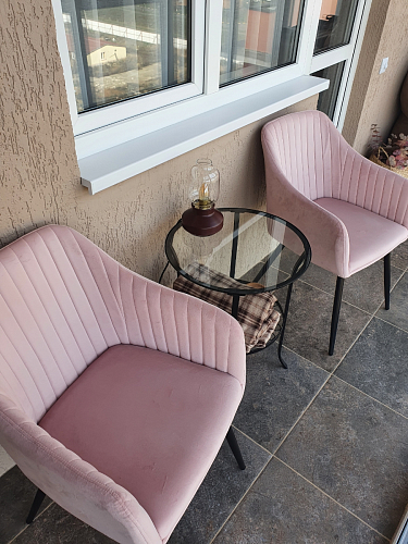 Стул на металлокаркасе Slam dark beige фото покупателя 7