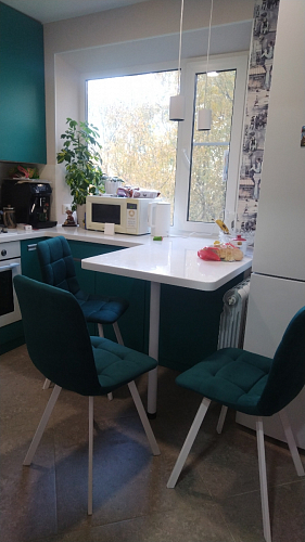 Стул на металлокаркасе Чилли зеленый / белый каркас фото покупателя 426