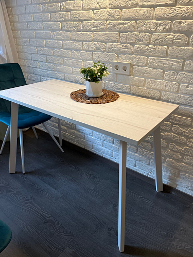 Стол Тринити Лофт 120 32 мм бетон / черный матовый фото покупателя 593