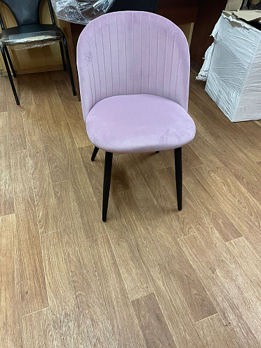 Стул на металлокаркасе Gabi 1 light purple / black фото покупателя 716