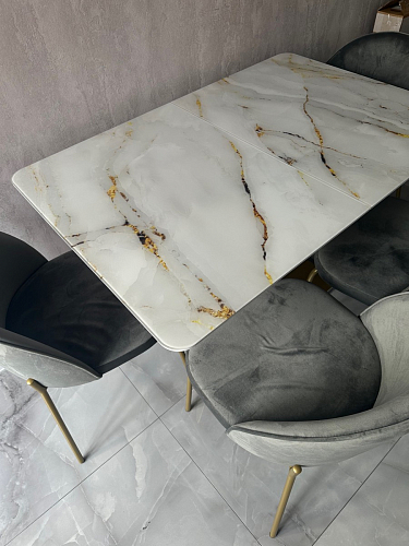 Стол на тумбе Бугун обсидиан / черный фото покупателя 11