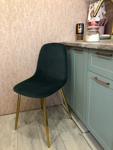 Стул на металлокаркасе Dabl wine red фото покупателя 129