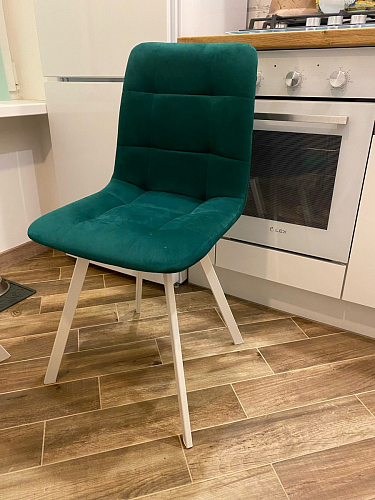 Стул на металлокаркасе Чилли бежевый / белый каркас фото покупателя 922