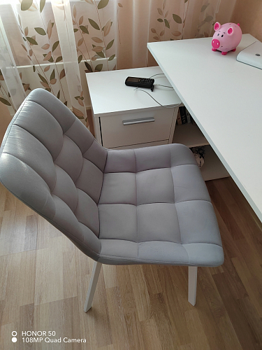 Стул на металлокаркасе Челси бирюзовый / черный фото покупателя 48