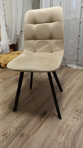 Стул на металлокаркасе Чилли К черный / зеленый фото покупателя 416