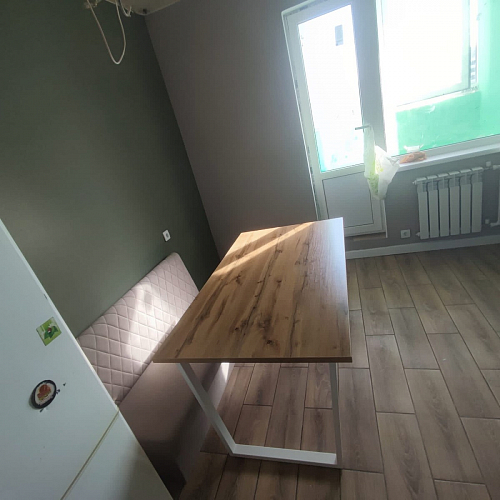 Стол Лота Лофт 140 25 мм черный матовый / бетон фото покупателя 807