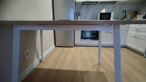 Стол раскладной Колон Лофт 120 32 мм дуб галифакс табако / черный матовый фото покупателя 16