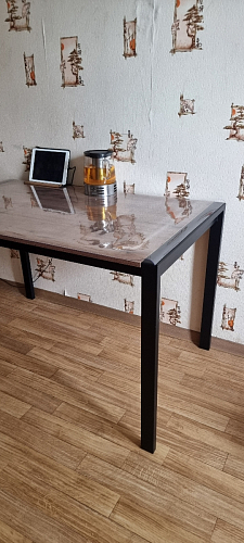 Стол Центавр бетон / графит фото покупателя 45