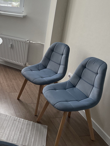 Деревянный стул Filip blue / wood фото покупателя 5