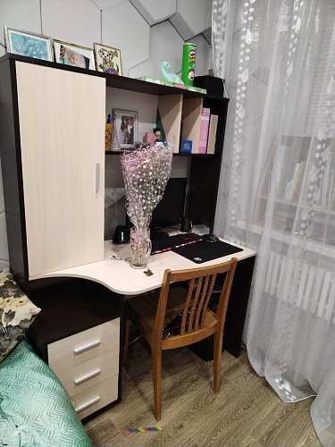 Письменный стол КСТ-16 левый венге / беленый дуб фото покупателя 94