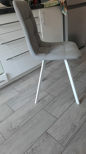 Стул на металлокаркасе Чилли бежевый / белый каркас фото покупателя 814