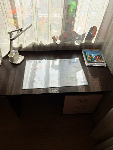 Стол письменный Бриз МДФ волна лайм / ясень светлый фото покупателя 94