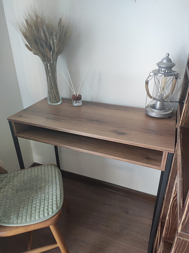 Письменный стол Лео Лофт бетон / черный матовый фото покупателя 36