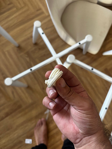 Стул на металлокаркасе Kora white / gray фото покупателя 368