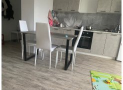 Деревянный стол Лота Лофт 120(160)х75 черный матовый / бетон светлый фото покупателя 271