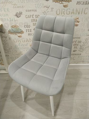 Стул на металлокаркасе Челси бежевый / белый каркас фото покупателя 136