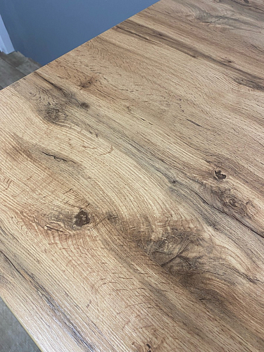 Стол Тринити Лофт 120 32 мм дуб галифакс табако / черный матовый фото покупателя 677