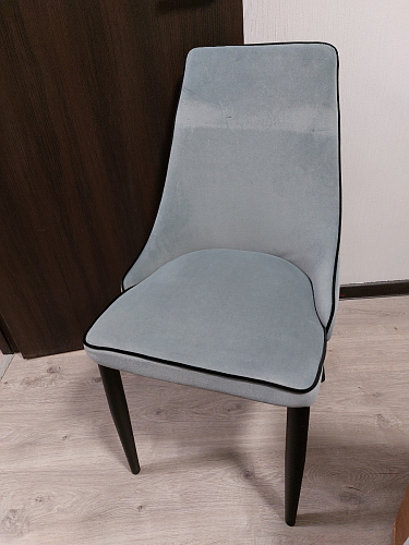 Стул на металлокаркасе Kora dark gray / black фото покупателя 467