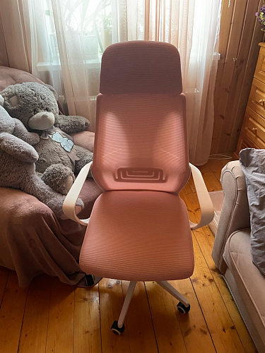 Компьютерное кресло Golem dark gray / white фото покупателя 65