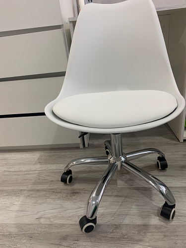 Компьютерное кресло Kolin с подушкой clear / white фото покупателя 346