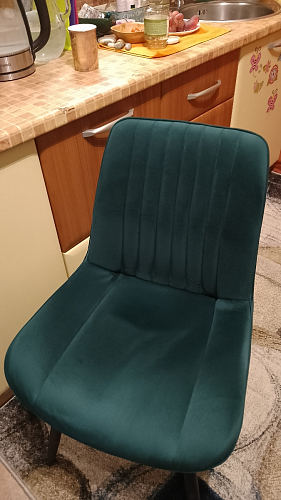 Стул на металлокаркасе Седа К кирпичный / черный фото покупателя 33