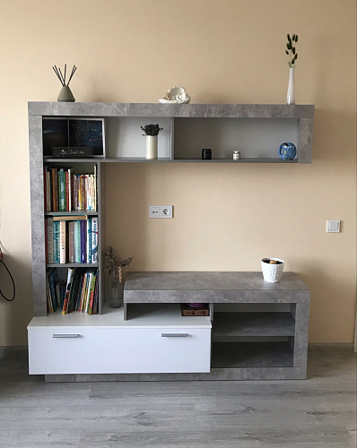 Готовая гостиная Монтана Мини atelier / белый глянец фото покупателя 4