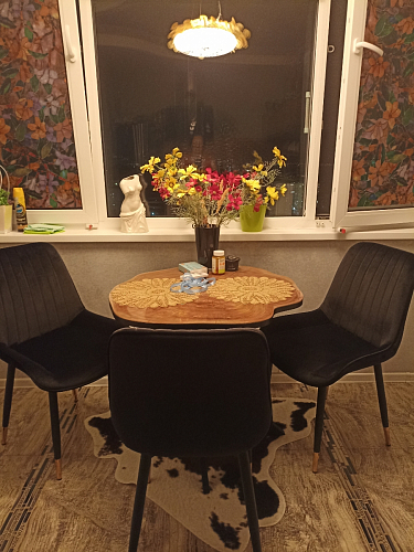 Стул на металлокаркасе Seda 01 blue / gold / black фото покупателя 33