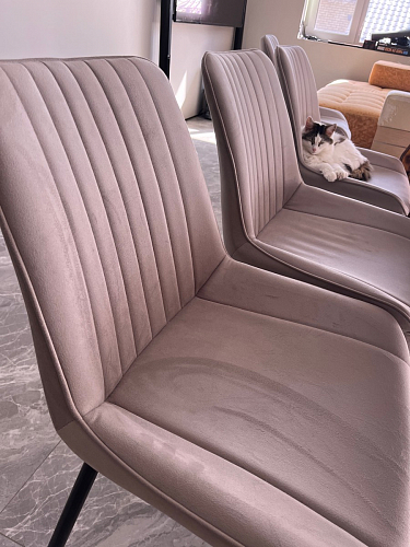 Стул на металлокаркасе Седа К кирпичный / черный фото покупателя 321