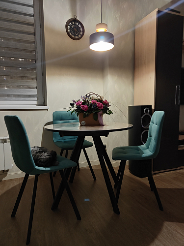 Стул на металлокаркасе Чилли К темно-серый (velutto 32) / черный фото покупателя 710