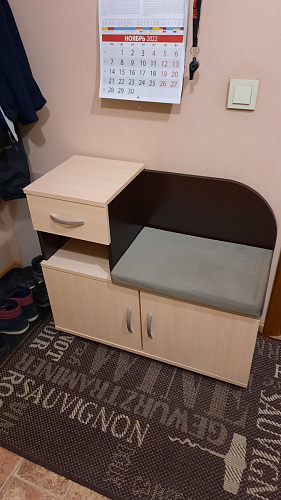 Обувница Аврора дуб млечный / венге фото покупателя 85