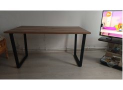 Стол Лота Лофт 140 25 мм юта / белый матовый фото покупателя 993