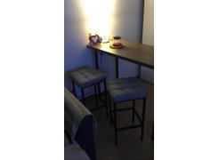 Барный стул Лофт кожзам d1 / черный матовый фото покупателя 242