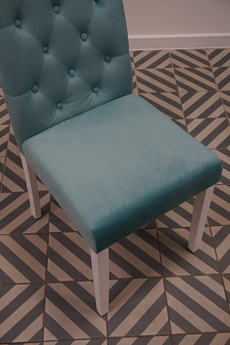 Стул Amelia white / fabric tiffany из шоурума 1