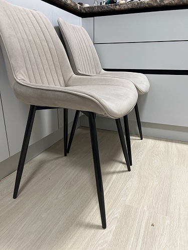 Комплект стульев Вейв 4 шт светло-серый / черный фото покупателя 280