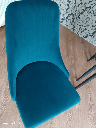 Стул на металлокаркасе Kora dark gray / black фото покупателя 359