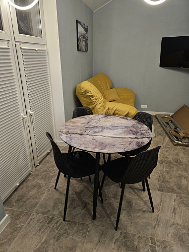 Стеклянный стол Анселм белый фото покупателя 8