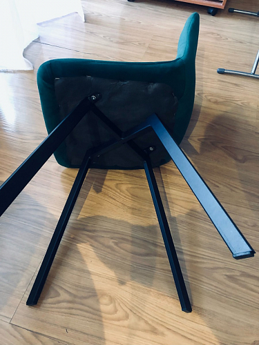 Стул на металлокаркасе Чилли бирюзовый / черный фото покупателя 757