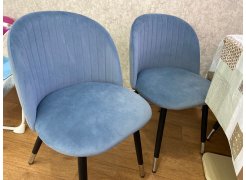 Стул на металлокаркасе Gabi blue / black фото покупателя 157