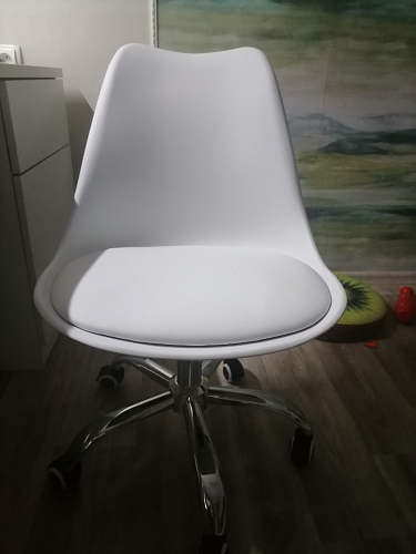 Компьютерное кресло Kolin с подушкой clear / white фото покупателя 427