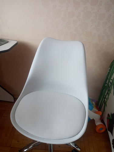 Компьютерное кресло Kolin с подушкой clear / white фото покупателя 175