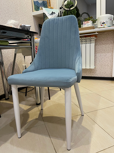 Стул на металлокаркасе Kora green / black фото покупателя 51