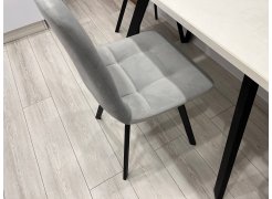 Стул на металлокаркасе Чилли светло-серый / черный фото покупателя 146