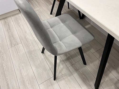 Стул на металлокаркасе Чилли К черный / зеленый фото покупателя 146