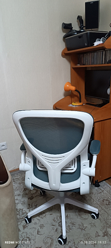 Компьютерное кресло Konfi gray / blue / white фото покупателя 159